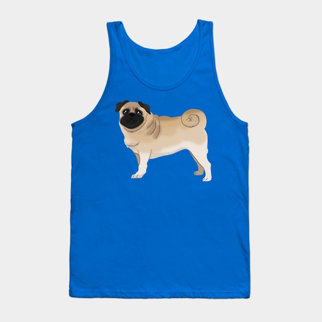 Pug Tank Top by saradaboru